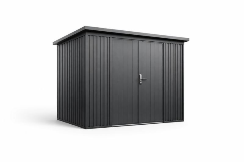 Casetta da Giardino in Acciaio Zincato Grigio 300x200x220 cm