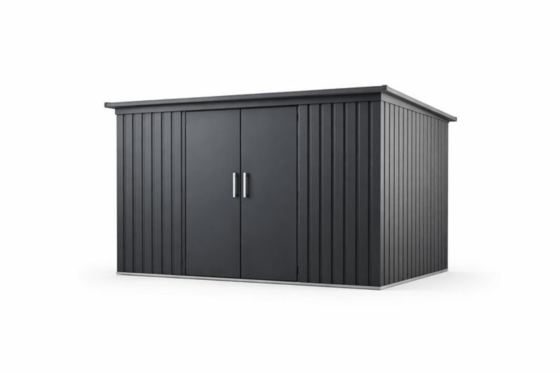 Capanno da Giardino in Metallo Grigio 300x200x210 cm