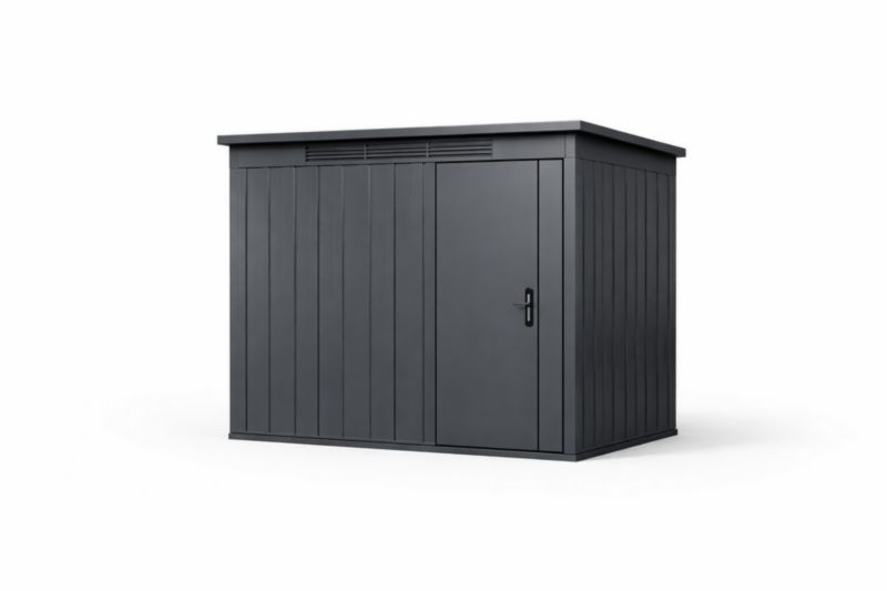 Capanno in Metallo Grigio Antracite 200 x 150 x 180 cm