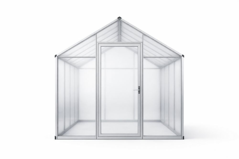 Serra policarbonato alluminio 250x250x250 cm(Lu×L×H)