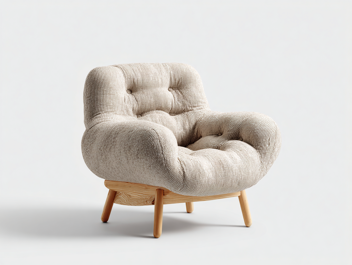 Fabric Armchairs upholstered fabric 29x31x33 inches - beige - lounge seating for living room-Nestgetyard