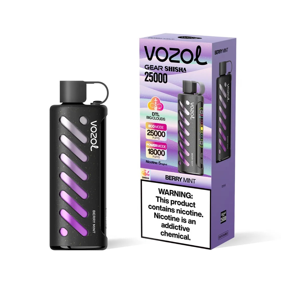 VOZOL GEAR SHISHA 25,000 - Berry Mint