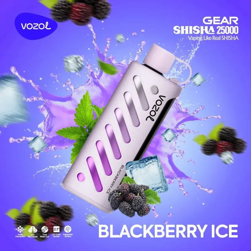 VOZOL GEAR SHISHA 25,000 - Blackberry Ice