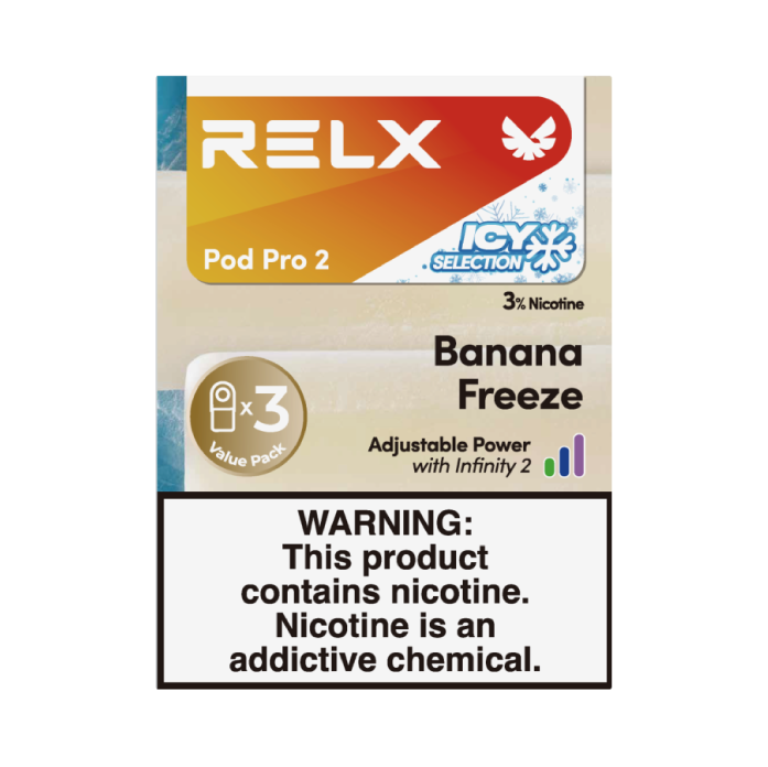 RELX 3 Pods for - 3% Nicotine