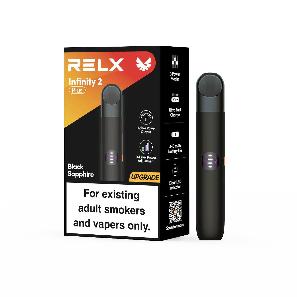RELX Infinity 2 Plus Device - Black Sapphire