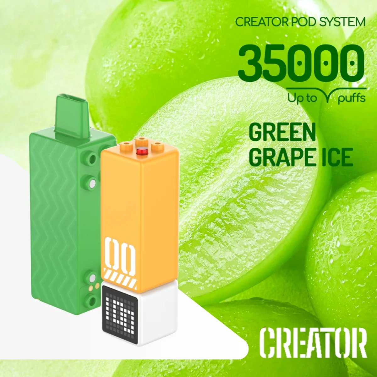 RELX Creator Pod - Green Grape Ice