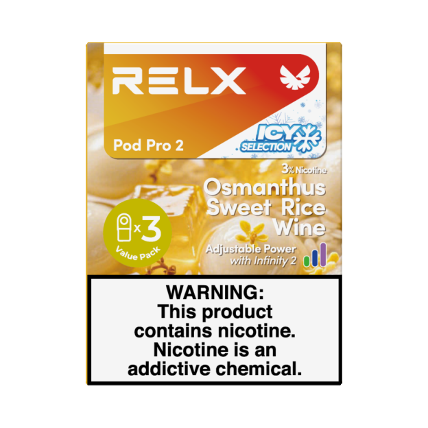 RELX 3 Pods for - 3% Nicotine
