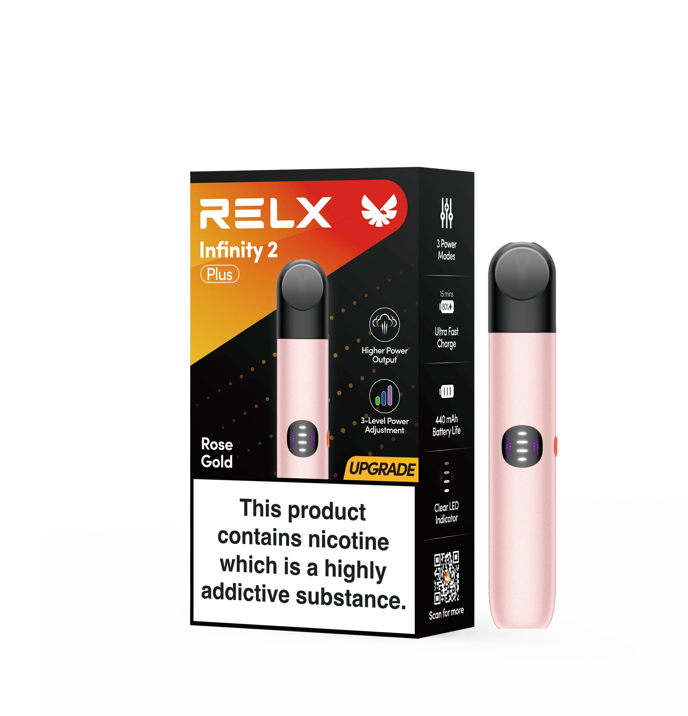 RELX Infinity 2 Plus Device - Rose Gold