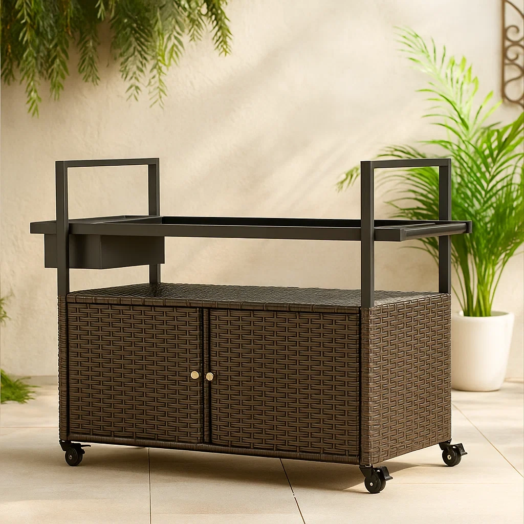 Meubles de jardin,Chariots de bar d’extérieur - Purefurni
