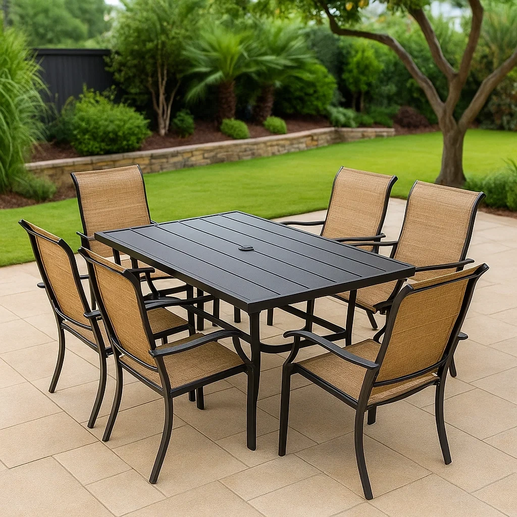 Meubles de jardin,Meubles de jardin avec table à manger - Purefurni