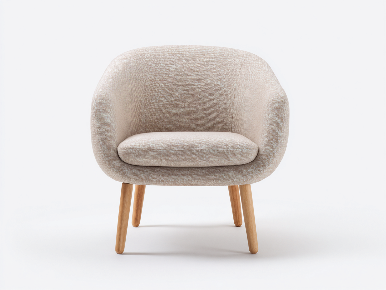 Lounge Armchairs fabric upholstered lounge armchair 28x26x30 inches - beige - modern accent seating for living room-Havenmyden