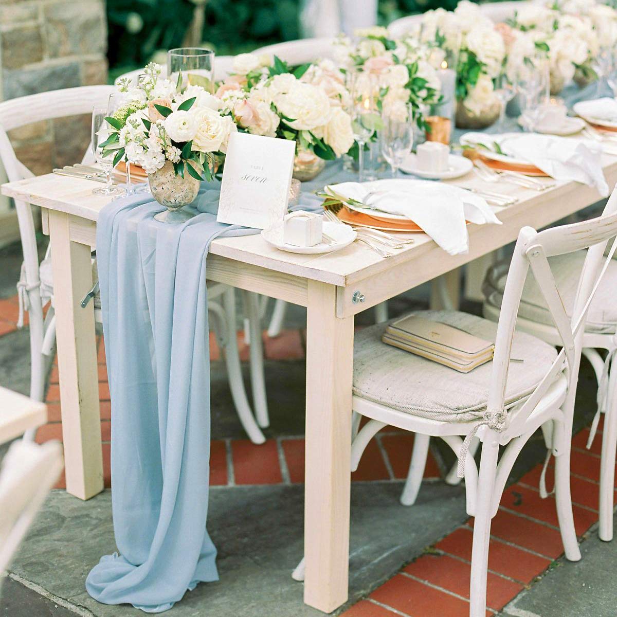 Chiffon Table Runner 27x120 Inches Rustic Wedding Bridal Shower Runner Sheer Boho Baby Shower Decorations