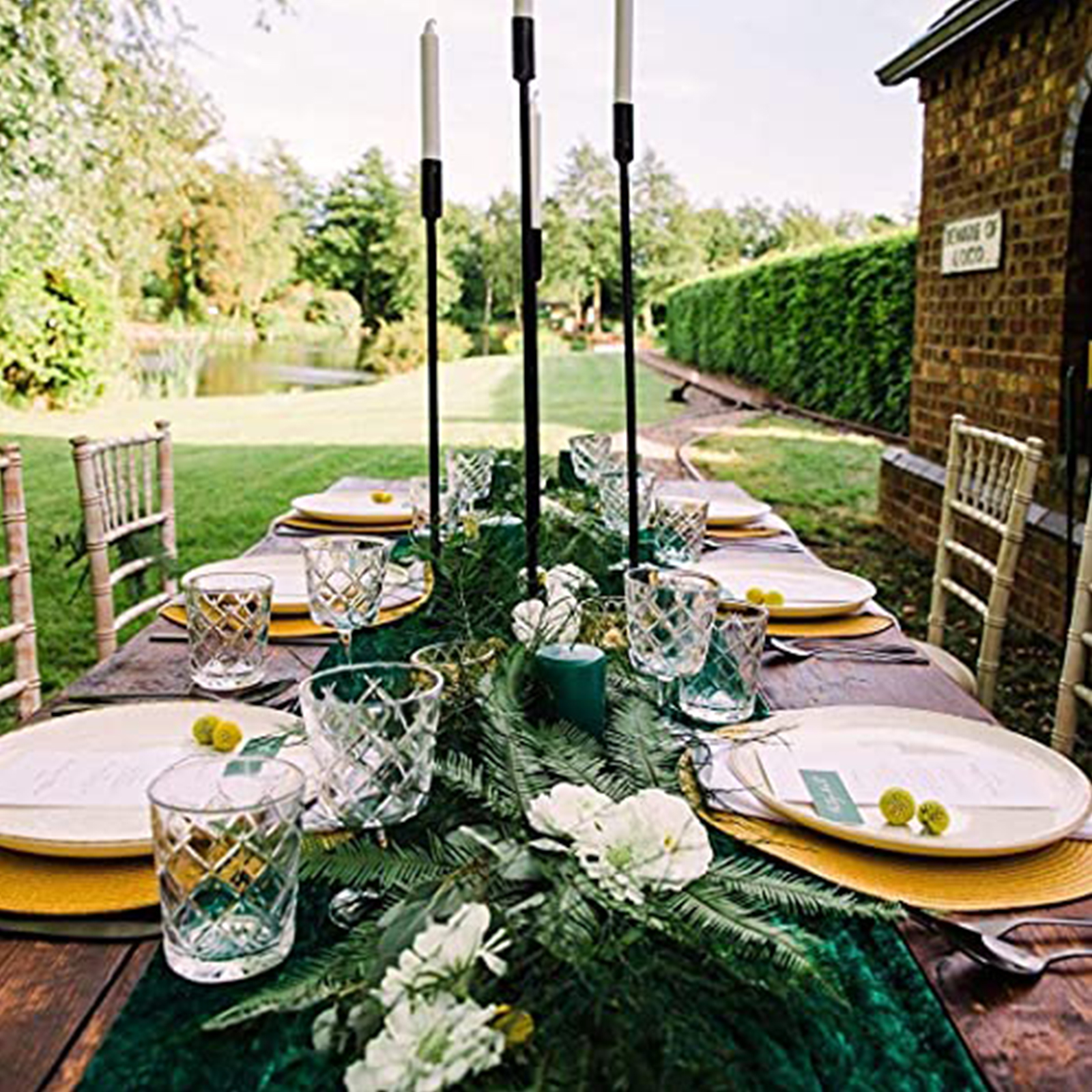 Velvet Table Runner 29x120 Inches Table Runners Soft Velvet Fabric Runners for Wedding Party Xmas Decorations