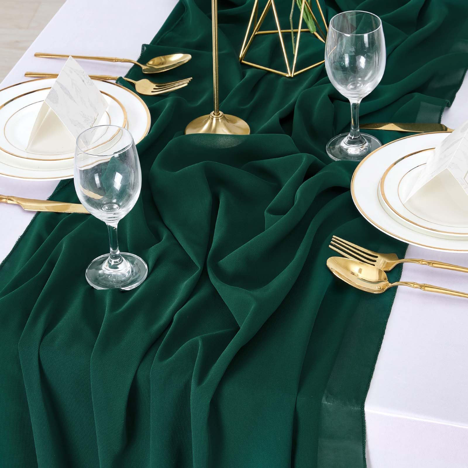 Chiffon Table Runner 27x120 Inches Rustic Wedding Bridal Shower Runner Sheer Boho Baby Shower Decorations