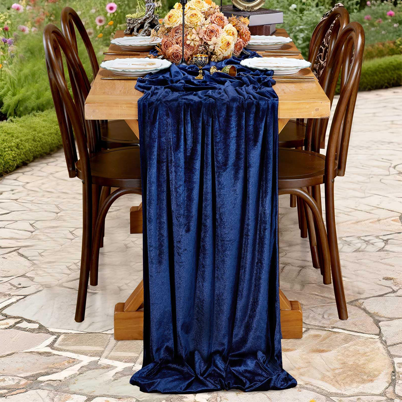 Velvet Table Runner 29x120 Inches Table Runners Soft Velvet Fabric Runners for Wedding Party Xmas Decorations