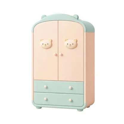 Armoire enfant compacte avec tiroirs inferieurs-easehomey