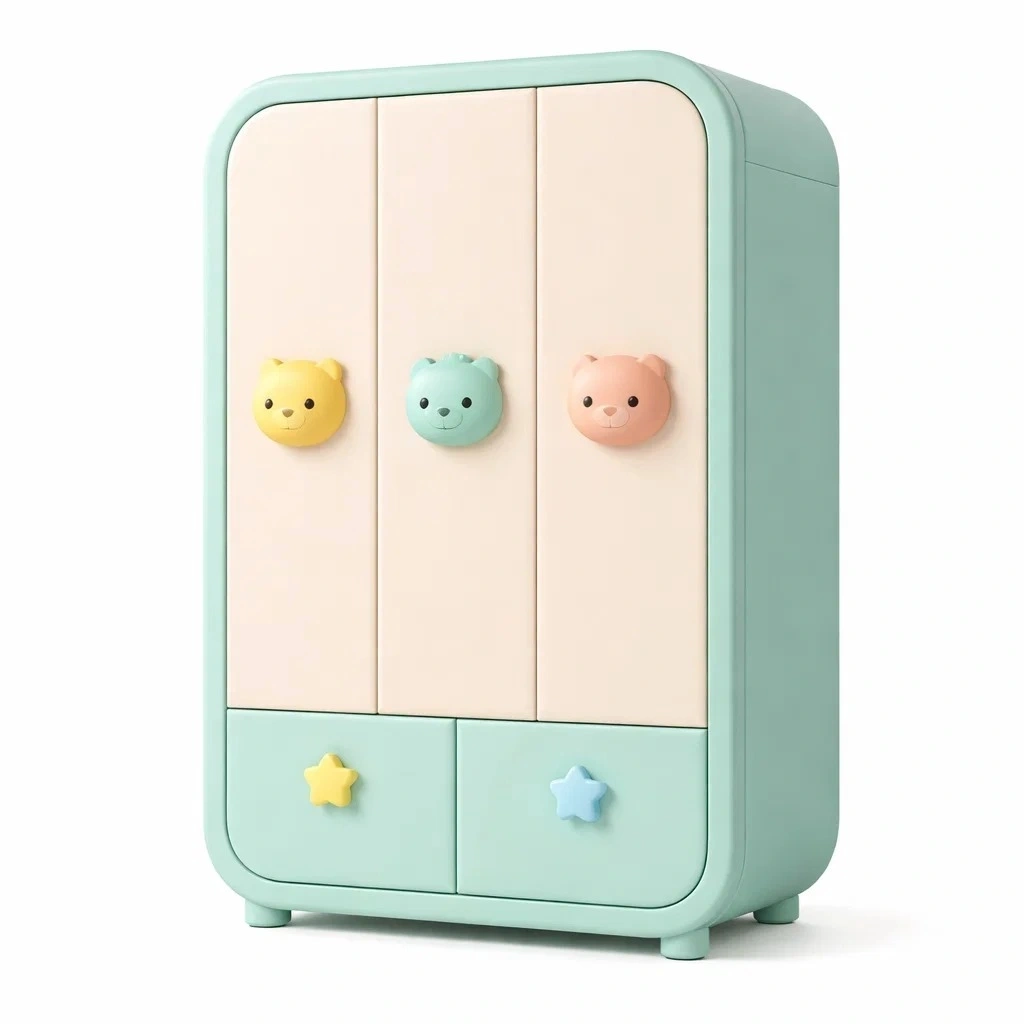 Armoire enfant moderne a plusieurs portes-easehomey