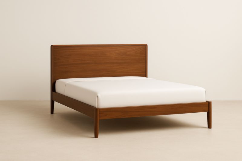 Letto matrimoniale in legno massello