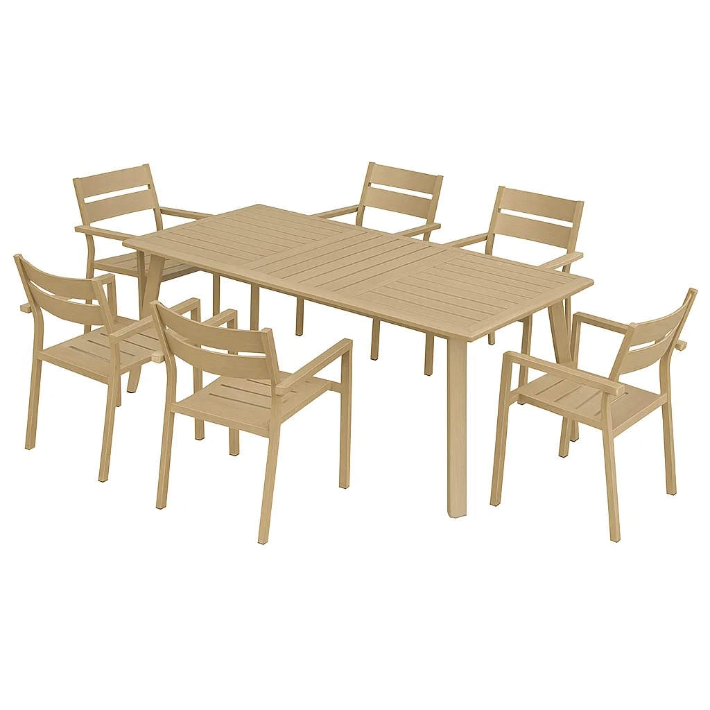 Mobilier de terrasse,Ensemble table et chaises de terrasse - modafurnix