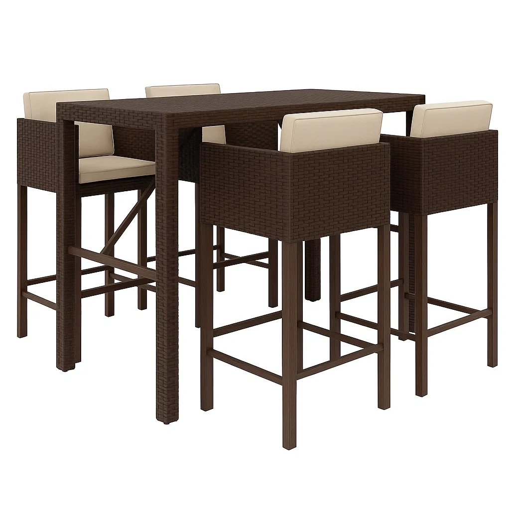 Mobilier de terrasse,Ensemble de bar de terrasse - modafurnix