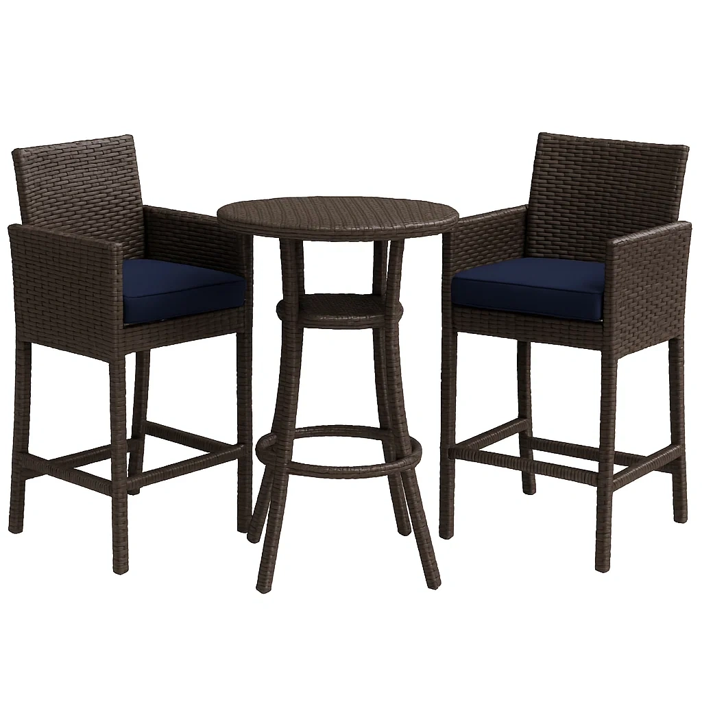 Mobilier de terrasse,Ensemble de bar de terrasse - modafurnix