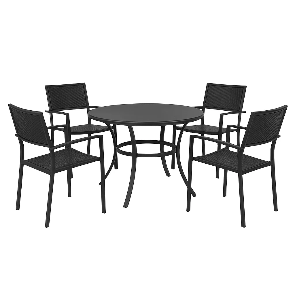 Mobilier de terrasse,Ensemble table et chaises de terrasse - modafurnix