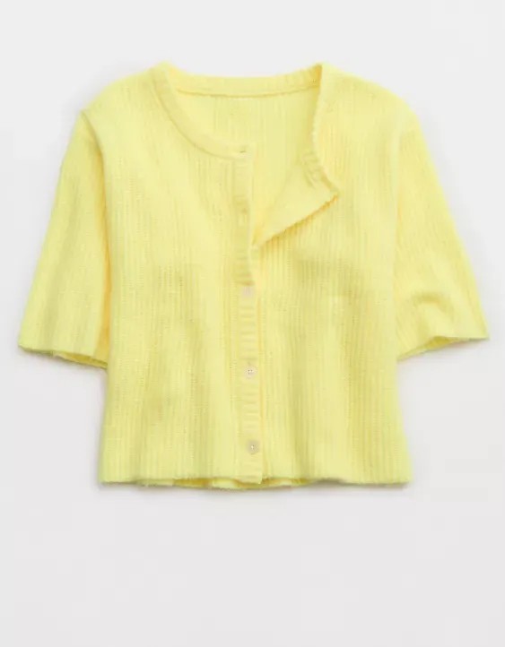 Unreal Short Sleeve Cardigan (Buy 2 Free Shipping)