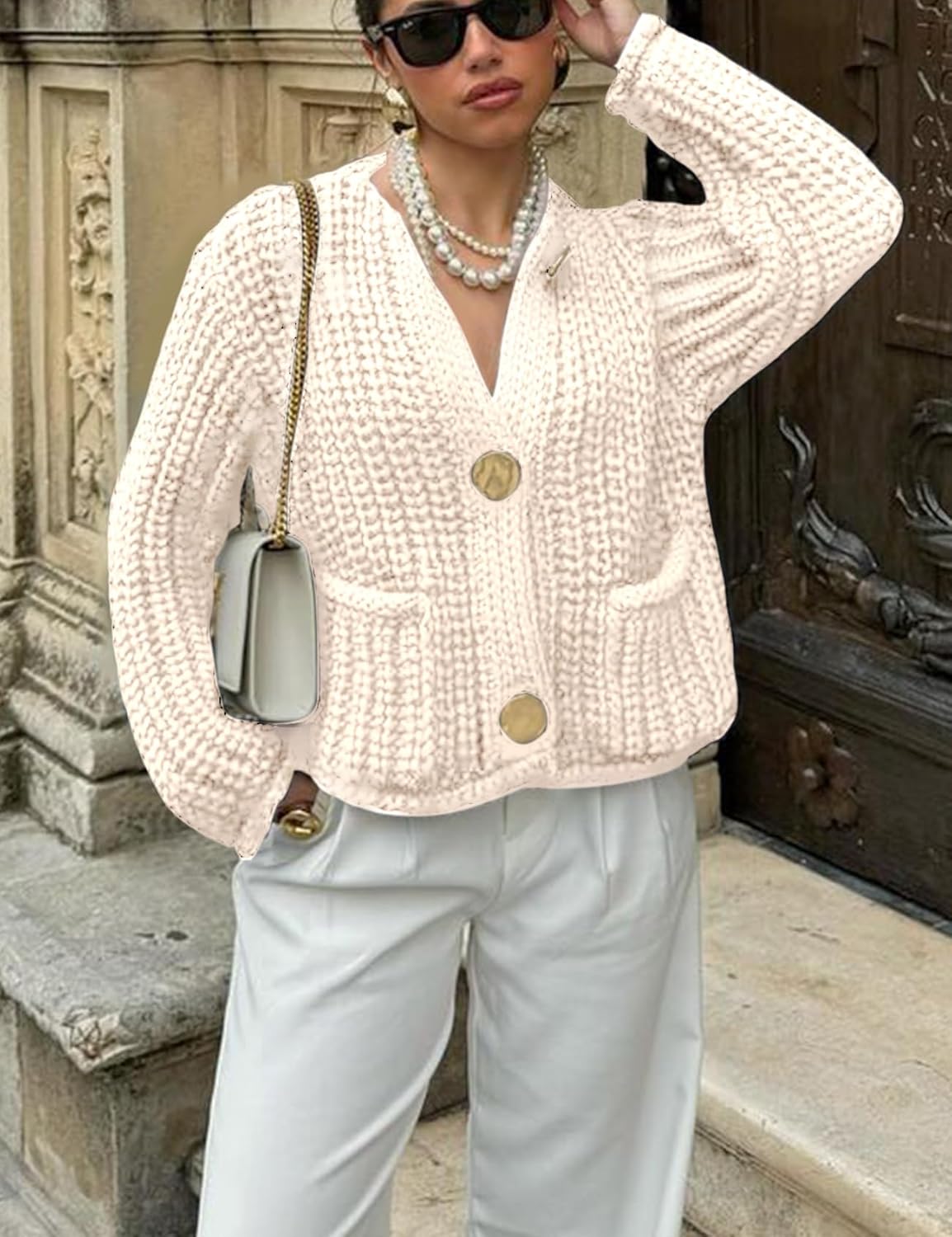 Chunky Cropped Cardigan (Buy 2 Free Shipping)