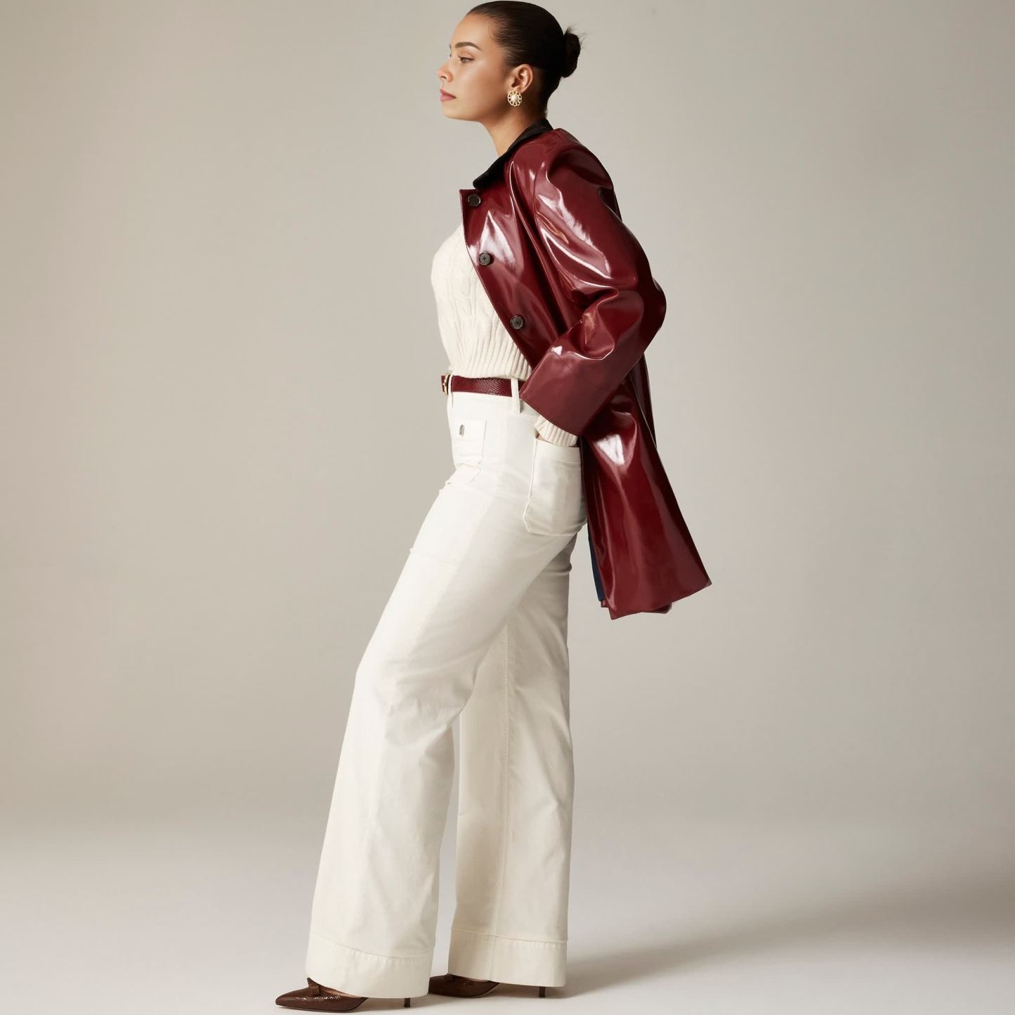 Wide Leg Velvet Sailor Trouser (Buy 2 Free Shipping)