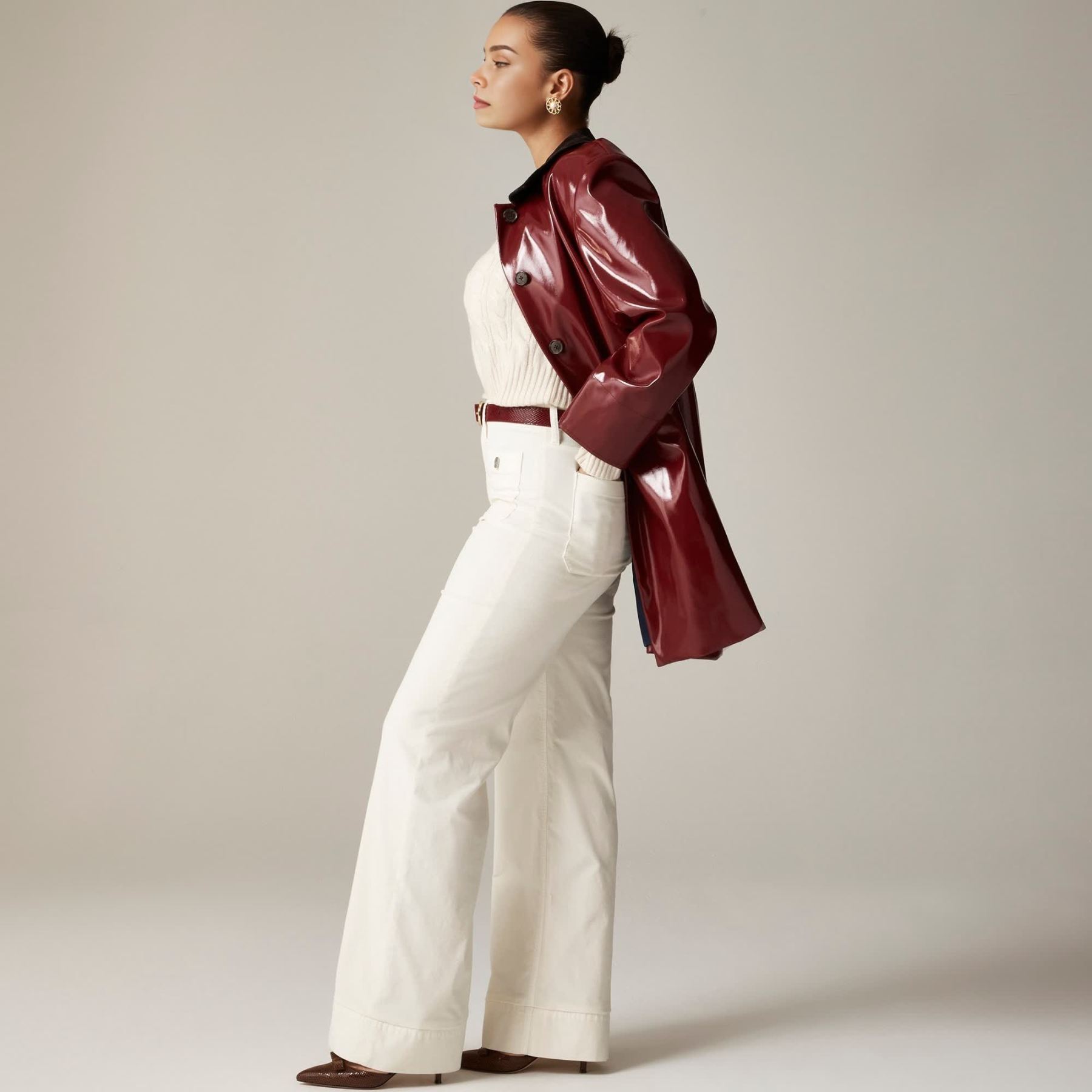Wide Leg Velvet Sailor Trouser (Buy 2 Free Shipping)