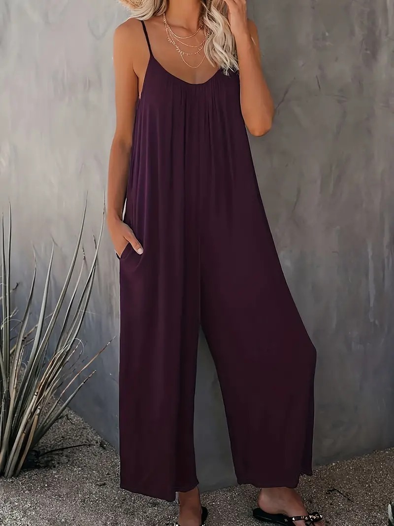 Boho Spaghetti Ruched Jumpsuit, Casual Sleeveless Long Length Wide Leg Jumpsuit, Women's Clothing 55,169 reviews 4.6 All reviews are from verified purchases Item reviews (10,683) Provider reviews (55,169) Top 1% rated in Women's Jumpsuits Small 2 % True