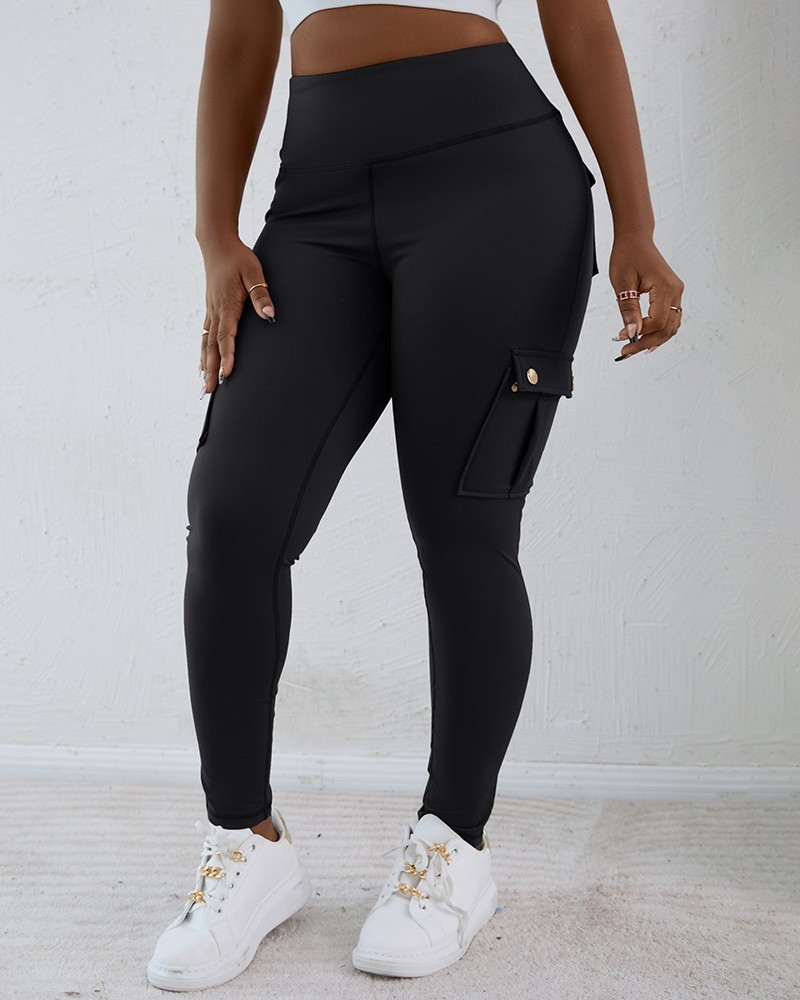 Pocket Design Butt Lifting Active Pants (Buy 2 Free Shipping)