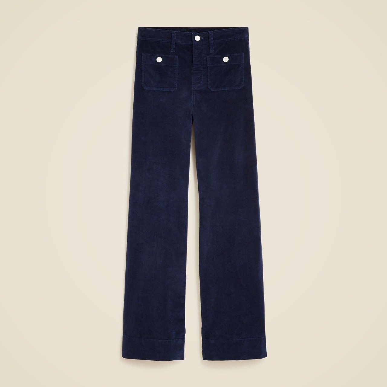 Wide Leg Velvet Sailor Trouser (Buy 2 Free Shipping)