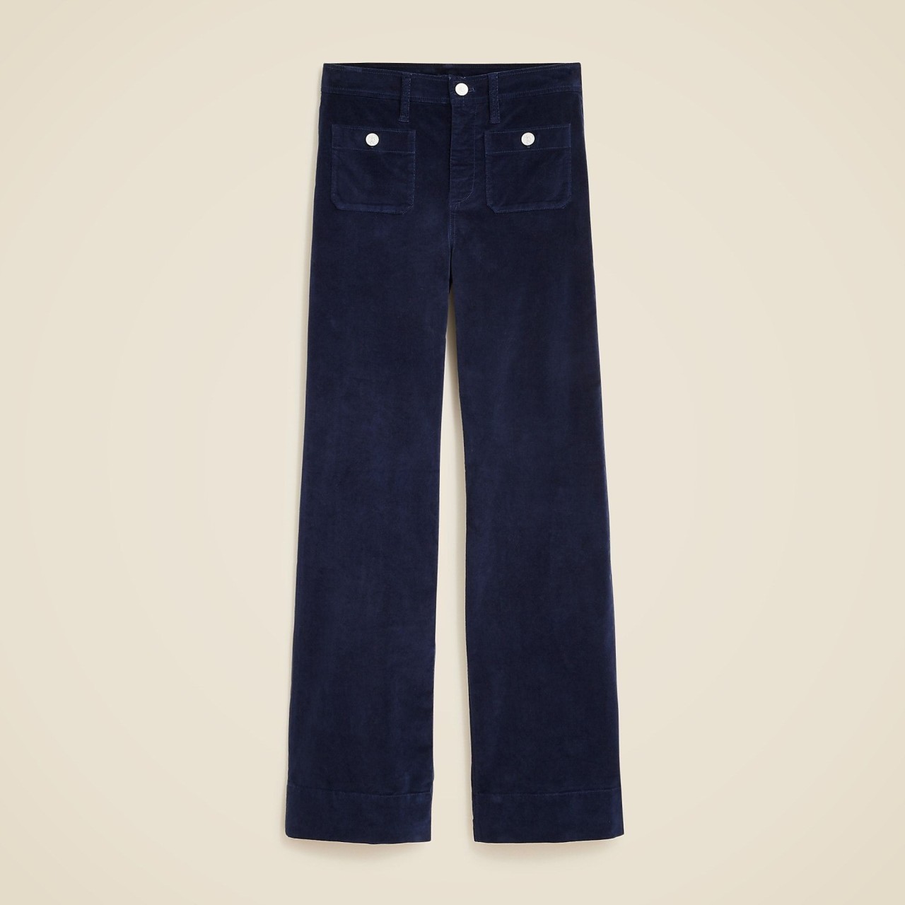 Wide Leg Velvet Sailor Trouser (Buy 2 Free Shipping)