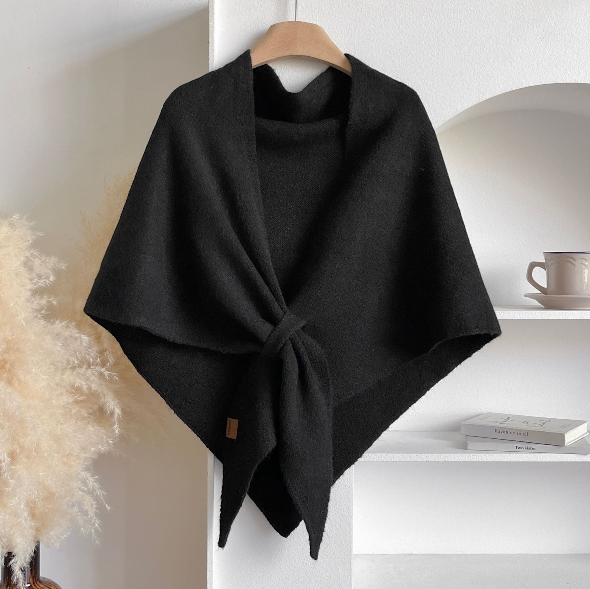 Women's Trendy Solid Knitted Shawl, Casual Soft Comfortable Scarf for Daily Wear, Fashion Accessories for Women & Girls
