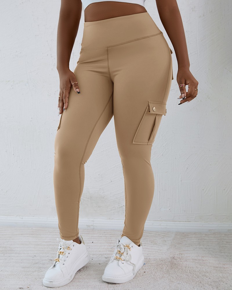 Pocket Design Butt Lifting Active Pants (Buy 2 Free Shipping)