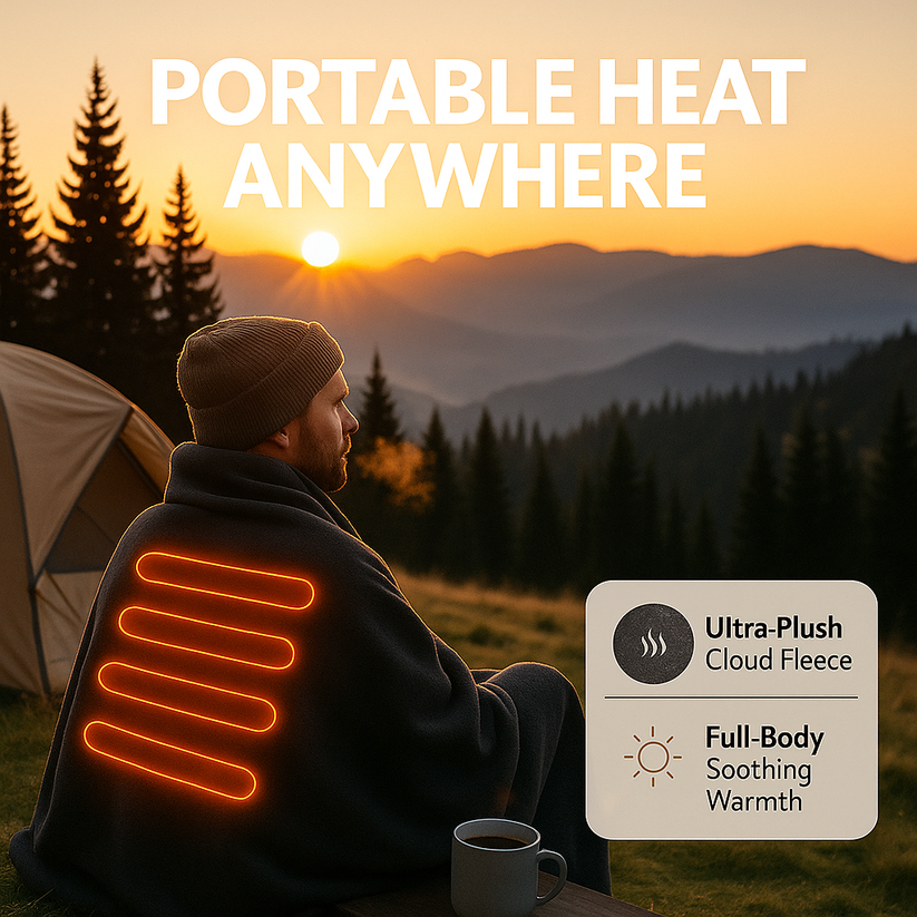 🎅Best Winter Gifts 🔥Favorite Portable Heated Shawl (Buy 2 Free Shipping)