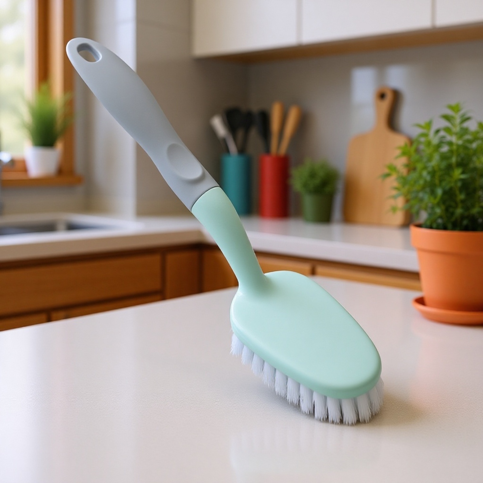 Effektive Bürste zur Reinigung von Toilette