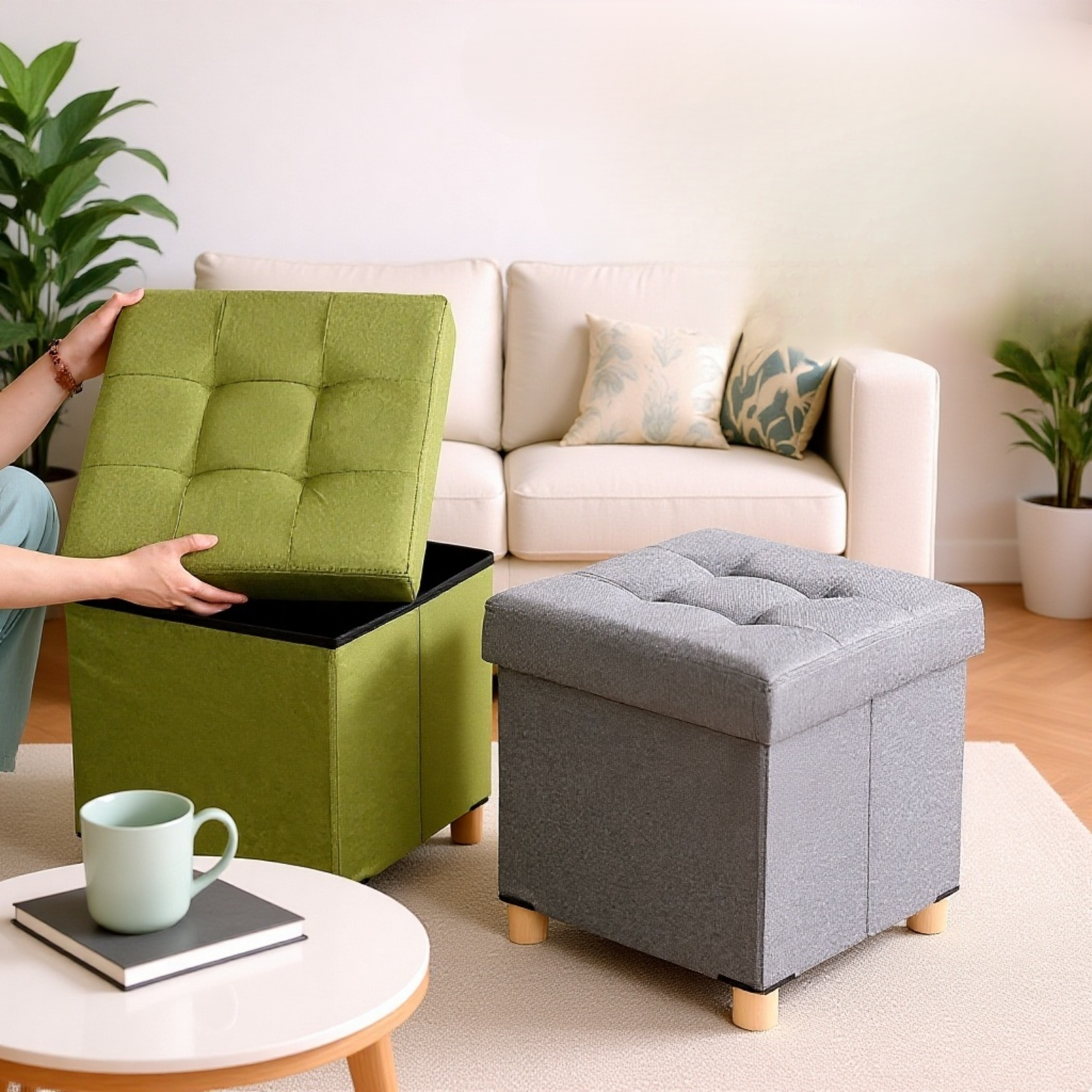 Vielseitig einsetzbare Sitzbank mit Aufbewahrungsbox