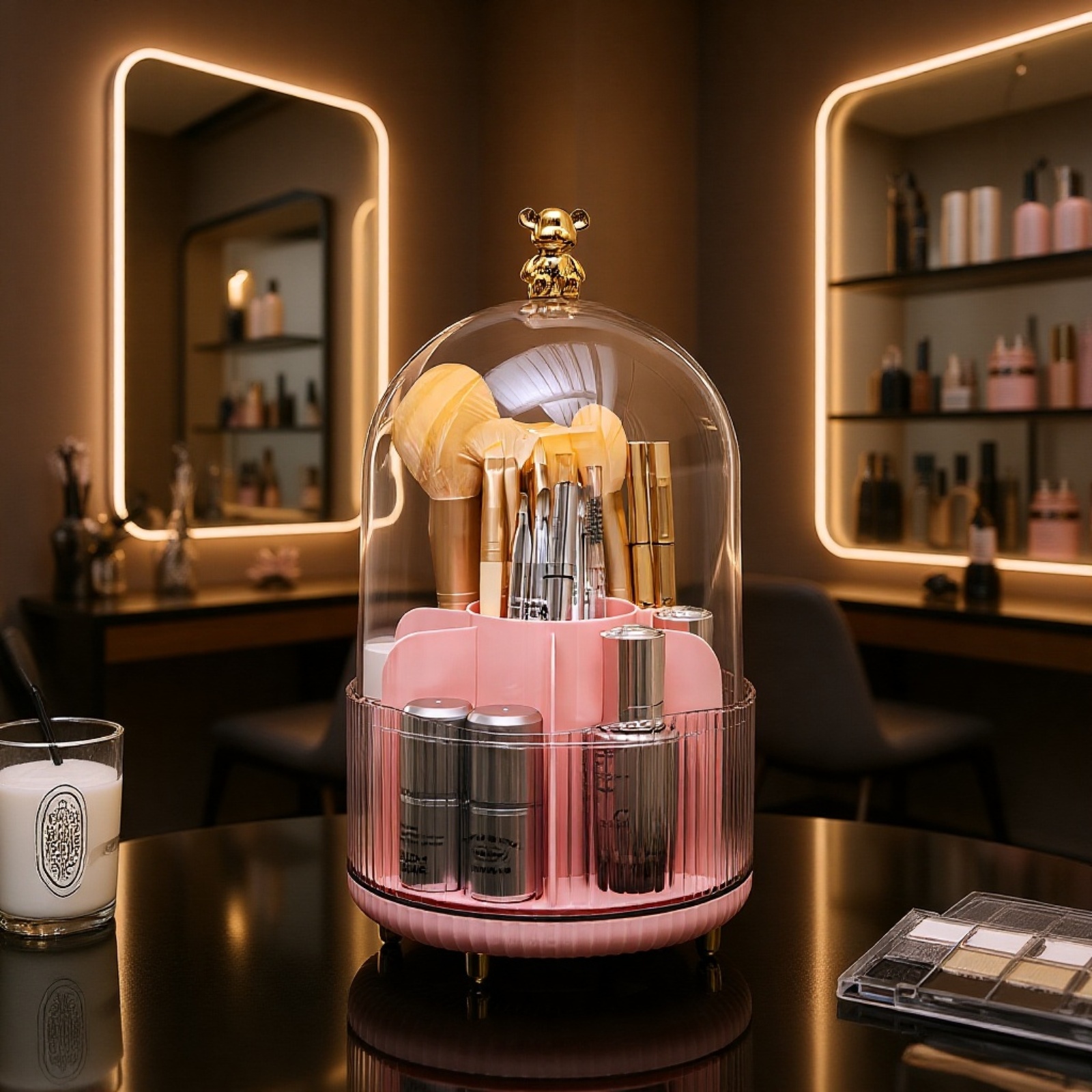 Platzsparender Make-up Organizer mit Drehfunktion