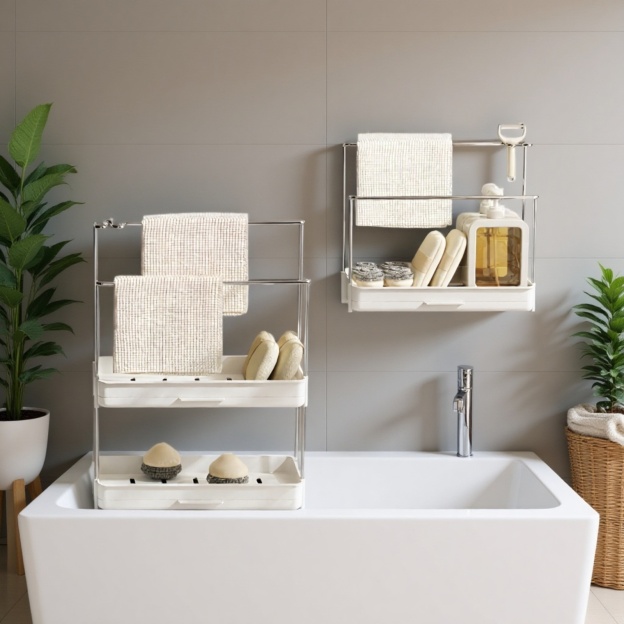 Lappenständer, Abtropfständer, Küchenutensilienständer, Schwammabtropfständer, Hängehandtuch, Multif