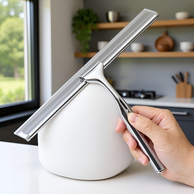 Glasreinigungsartefakt Badezimmerspiegelreinigung Zinklegierung Haushaltsglaswischer Autofensterwisc