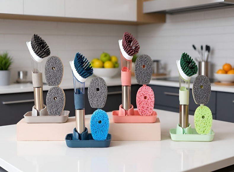 Spülmittelspenderbürste für schnelle Reinigung