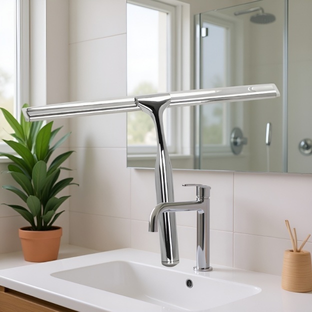 Glasreinigungsartefakt Badezimmerspiegelreinigung Zinklegierung Haushaltsglaswischer Autofensterwisc