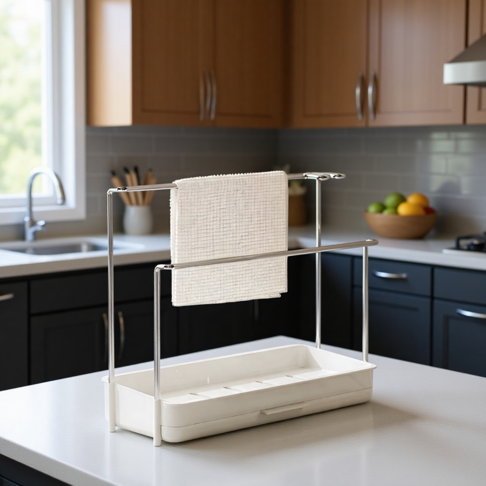 Lappenständer, Abtropfständer, Küchenutensilienständer, Schwammabtropfständer, Hängehandtuch, Multif