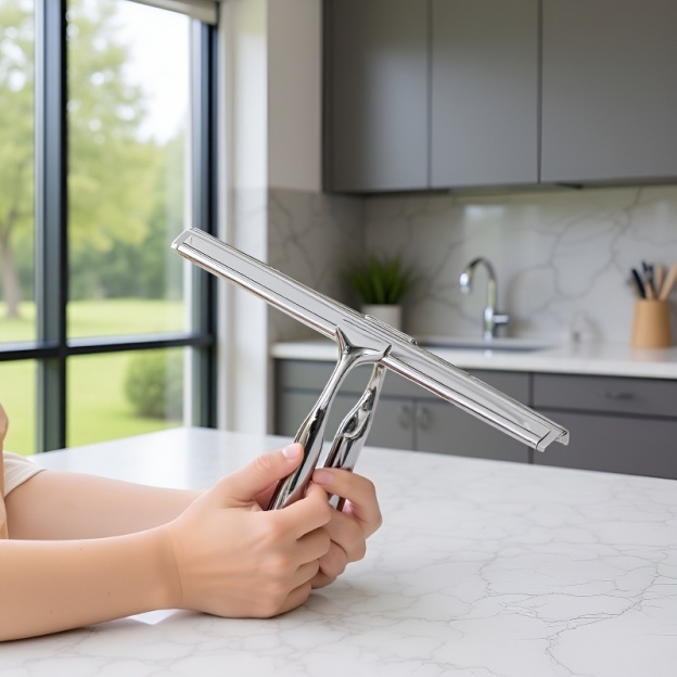 Glasreinigungsartefakt Badezimmerspiegelreinigung Zinklegierung Haushaltsglaswischer Autofensterwisc