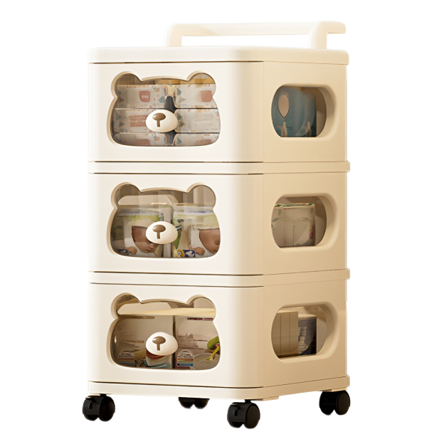 Mehrschichtiges Lagerregal Multifunktions-Haushaltslagerschrank Wohnzimmer Kinderspielzeugschrank Ba