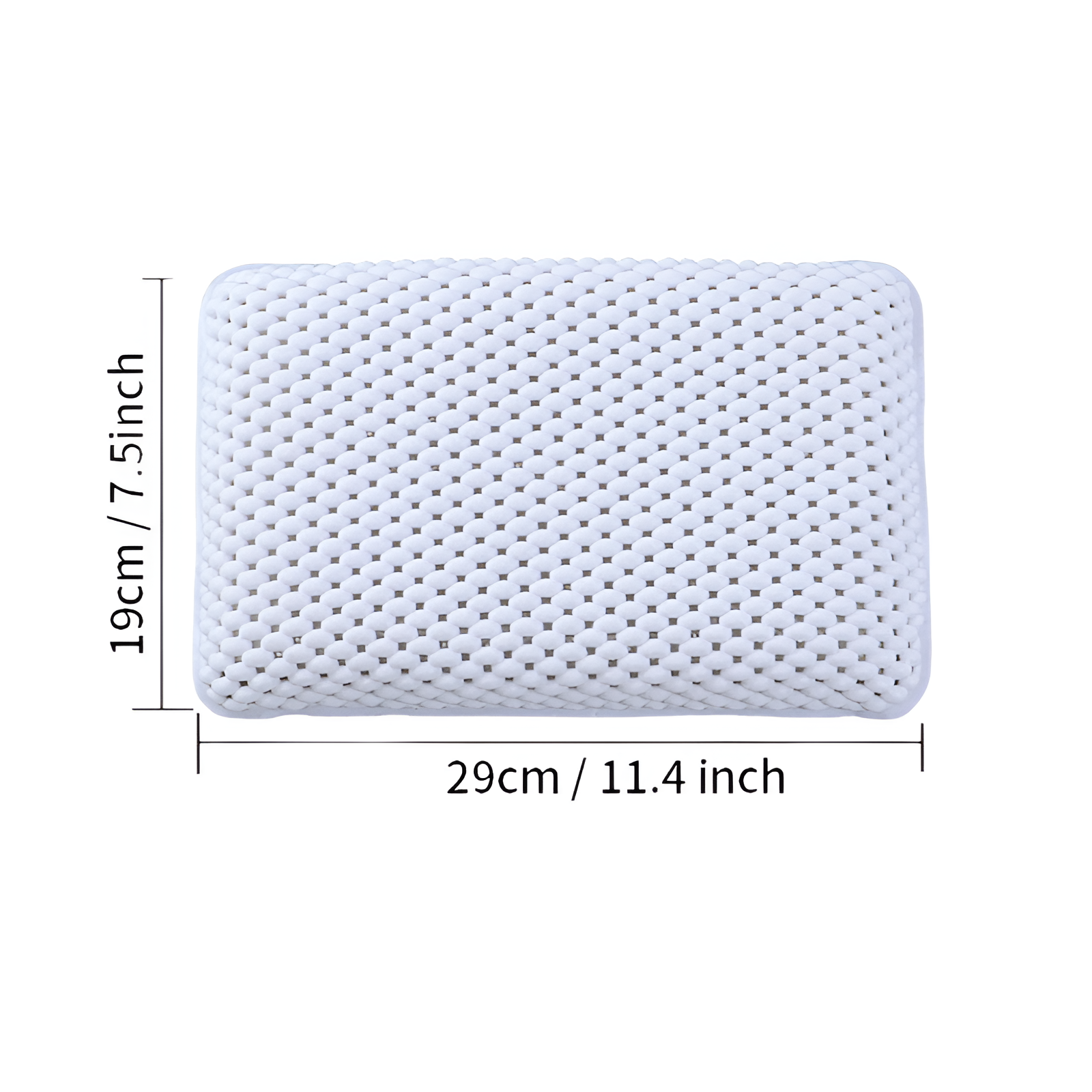 Badewannenkissen Kissen wasserdicht mit Saugnapf Home Hotel Badezimmer Spa Kissen PVC-Schaum