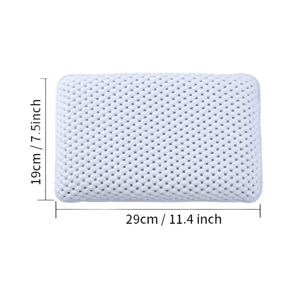 Badewannenkissen Kissen wasserdicht mit Saugnapf Home Hotel Badezimmer Spa Kissen PVC-Schaum