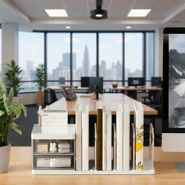 Regal für Bürobedarf, Schreibwaren für Schüler, einfaches Aufbewahrungsregal, Aufbewahrungsbox für B